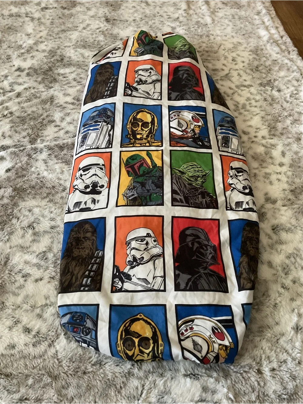 Star Wars Pop Art Character Full Fitted Sheet- Blue, Red, Green, Yellow, Orange